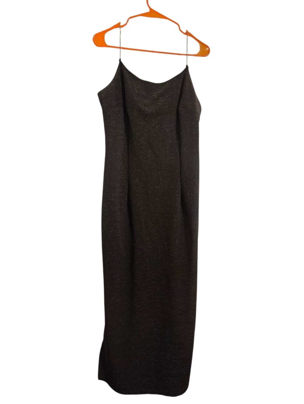 Vintage | Elegant Black Sparkle Slip Dress